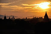 Bagan Myanmar. Sunset from Buledi stupa. 